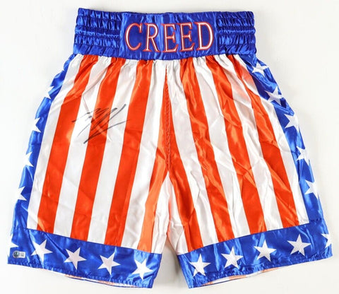 Michael B. Jordan Signed "Creed" Boxing Trunks (Beckett) Adonis "Donnie" Johnson