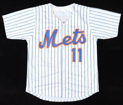 Wayne Garrett Signed New York Mets Jersey "'69 WSC"(PSA) 1969 Rookie 3rd Baseman