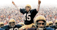 Rudy Ruettiger Signed Notre Dame Fighting Irish 35x43 Framed Jersey Display/ JSA