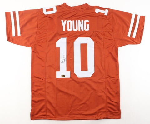 Vince Young Signed Texas Longhorns Jersey (JSA COA) Tennessee Titans Quarterback