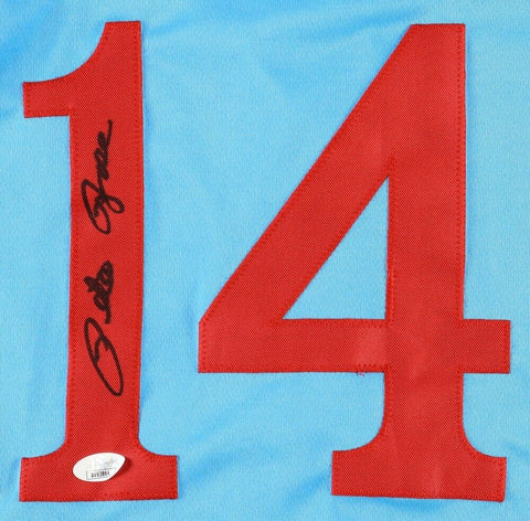 Pete Rose Signed Montreal Expos Jersey (JSA) MLB's All-Time Hit Leader/ 4256