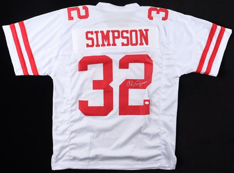 O.J. Simpson Signed San Francisco 49ers Jersey (JSA COA) 5×Pro Bowl Running Back