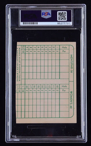Bob Hope Signed Golf Score Card / Cut Authentic Signature (PSA Encapsulated)