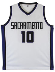 Domantas Sabonis Signed Sacramento Kings White Jersey (Beckett)#11 Pk 2016 Draft