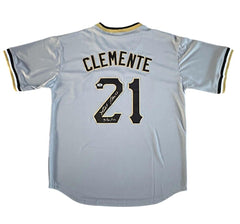 Roberto Clemente Jr Signed Pittsburgh Pirates Jersey Inscribed "9/30/72" (PSA)