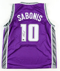 Domantas Sabonis Signed Sacramento Kings Jersey (Beckett) #11 Pk 2016 NBA Draft