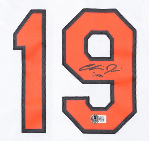Chris Davis Signed Baltimore Orioles Jersey "Crash" (Beckett) 2×MLB HR Leader