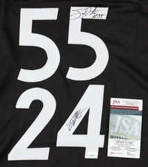 Joey Porter Jr. & Joey Porter Sr. Signed Pittsburgh Steelers Jersey (JSA COA)