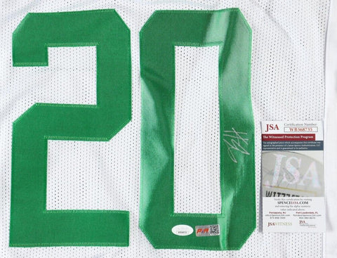 Breece Hall Signed New York Jets Jersey (JSA COA) 2022 2nd Round Pick Running Bk