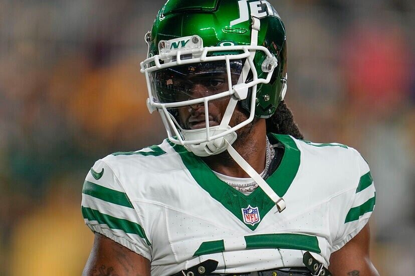 Davante Adams Signed New York Jets Speed Mini Helmet (Beckett) 6xPro Bowl W.R.