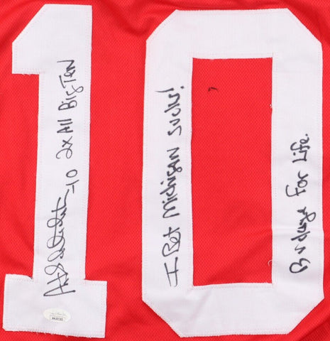 Art Schlichter Signed Ohio State Buckeyes Jersey with Multiple Inscription (JSA)