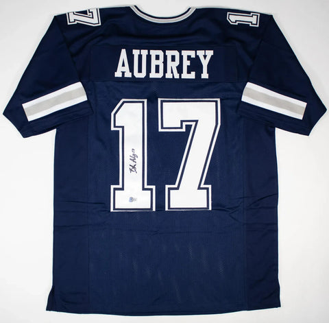 Brandon Aubrey Signed Dallas Cowboys Throwback Jersey (Beckett) 2023 Pro Bowl PK