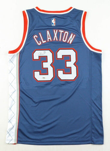 Nic Claxton Signed Brooklyn Nets Jersey (PSA) 2019 Draft Pick Georgia Bulldogs