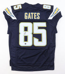 Antonio Gates Signed San Diego Chargers Jersey (Beckett) 8×Pro Bowl Tight End
