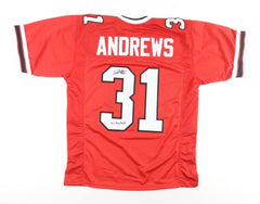 William Andrews Signed Atlanta Falcons Jersey Inscribed "4xPro Bowl" (JSA) R.B.