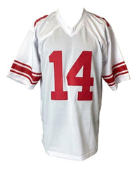 Y.A. Tittle Signed New York Giants Jersey Inscribed "HOF 71" (JSA) 1963 NFL MVP