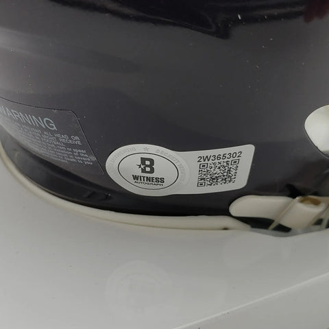 Tommy Kramer Signed Minnesota Vikings Mini-Helmet (Beckett) Two Minute Tommy