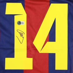 Javier Mascherano Signed Barcelona FC Nike Jersey (Beckett) Team Argentina Mgr