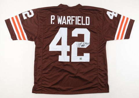 Paul Warfield Signed Cleveland Browns Jersey "HOF 83" (Playball Ink Hologram) WR