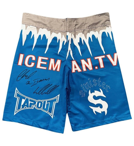 Chuck “The Iceman” Liddell Signed UFC Trunks (PSA COA) Light Heavyweight Champ