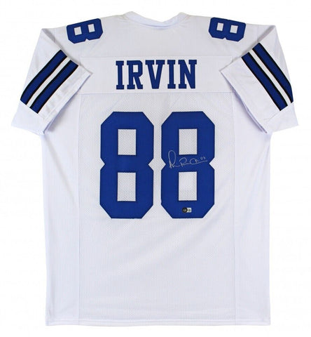 Michael Irvin Signed Dallas Cowboys Jersey (Beckett) 3xSuper Bowl Champion W.R.