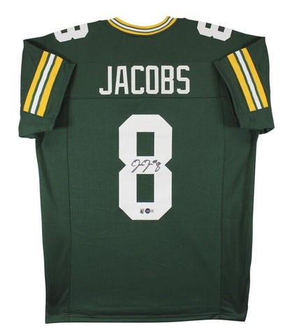 Josh Jacobs Signed Green Bay Packers Jersey (Beckett) Alabama Crimson Tide R.B.