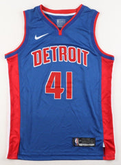 Saddiq Bey Signed Detroit Pistons Nike Jersey (PSA) 2020 1st Round Draft Pick