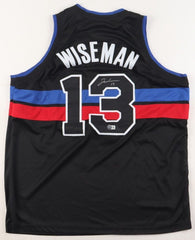 James Wiseman Signed Detroit Pistons Jersey (Beckett) 2020 #2 Overall Draft Pk