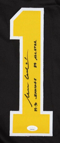 Reggie Lemelin Signed Boston Bruins Throwback "B" Logo Jersey (JSA) 2xInscribed