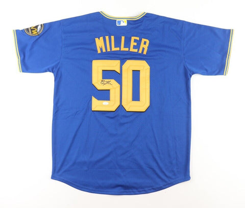 Bryce Miller Signed Mariners / Seattle Pilots Throwback Nike Jersey (JSA COA)