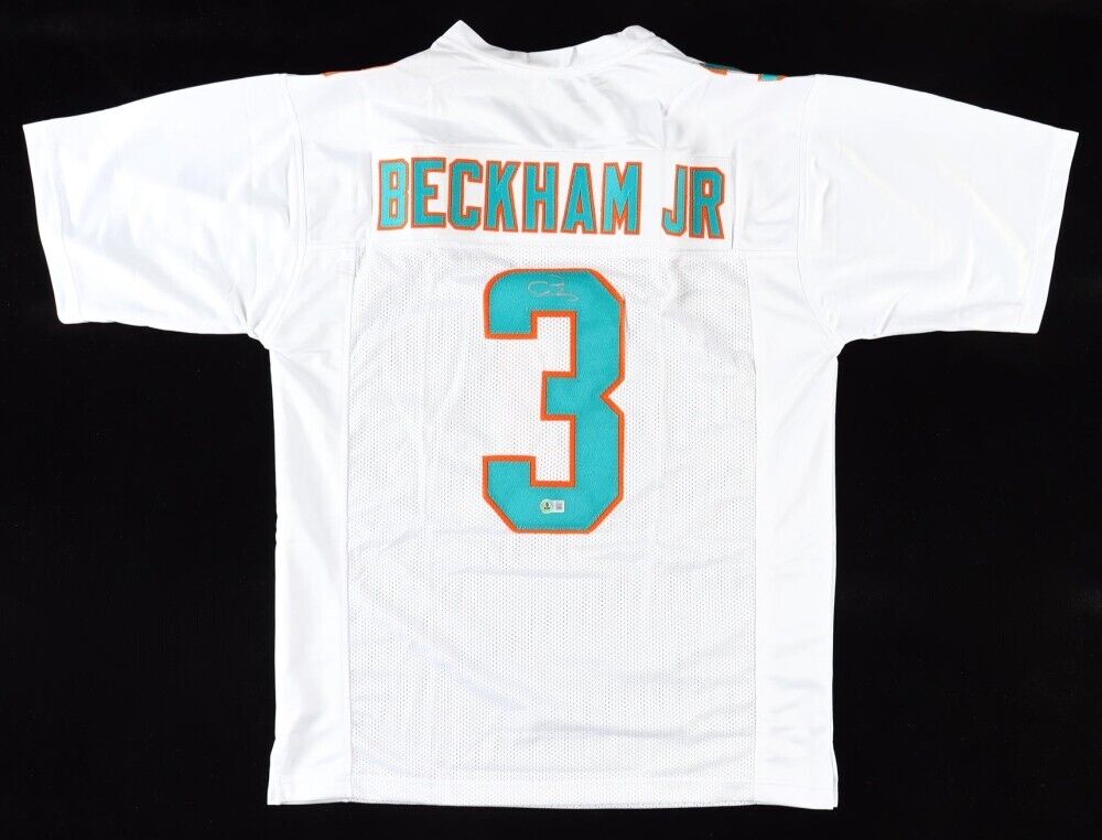 Odell Beckham Jr Signed Miami Dolphins Jersey Beckett 3 Pro Bowl Wide Receiver