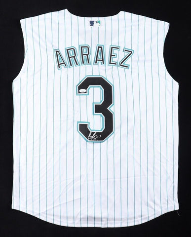 Luis Arraez Signed Miami Marlins Jersey (JSA COA) 2xBatting Champion A.L. & N.L.