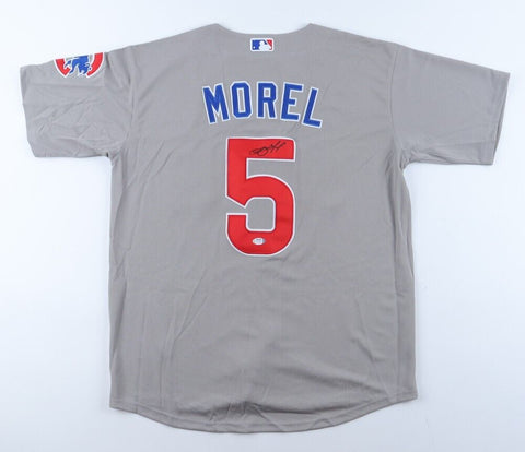 Christopher Morel Signed Chicago Cubs Jersey (PSA COA) 2022 Rookie Star 3rd Base