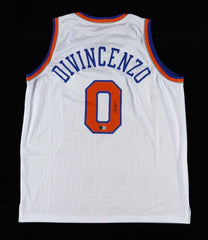 Donte DiVincenzo Signed New York Knicks Jersey (Beckett) 2021 NBA Champs / Bucks