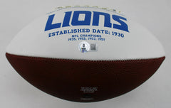 Jameson Williams Signed Detroit Lions Logo Football (Beckett) Ex-Alabama W.R.