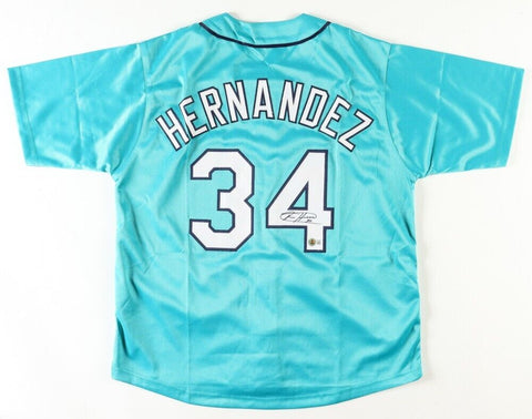 Felix Hernandez Signed Seattle Mariners Jersey (Beckett) 2010 AL Cy Young Award