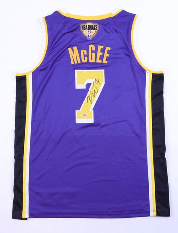 JaVale McGee Signed Los Angeles Lakers Jersey (PSA) 3xNBA Champ 2017, 2018, 2020