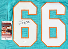 Larry Little Signed Dolphins Jersey (JSA COA) 1972 Miami Perfect Season 17-0