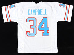 Earl Campbell Signed Houston Oilers Jersey / 5×Pro Bowl RB (Beckett) 1979 MVP