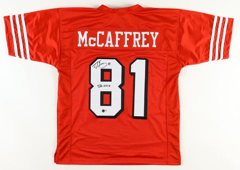 Ed McCaffrey Signed San Francisco 49ers Jersey Inscribd SB XXIX CHAMPS/ Beckett