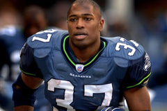 Shaun Alexander Signed Seattle Seahawks Jersey with Inscription (Beckett) R.B.