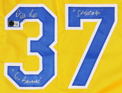 Bill Lee Signed Savannah Jersey Inscribed "60 Bananas" & "Spaceman" (Beckett)