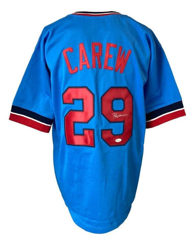 Rod Carew Signed Minnesota Twins Jersey (JSA COA) 18xAll Star/ Hall of Fame 1991