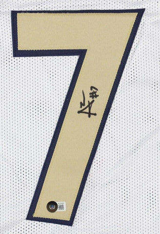 Audric Estime Signed Notre Dame Fighting Irish Jersey (Beckett) Denver Bronco RB