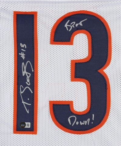 Tyler Scott Signed Bears Jersey (Beckett) Chicago's 2023 4th Rd Draft Pick / W.R