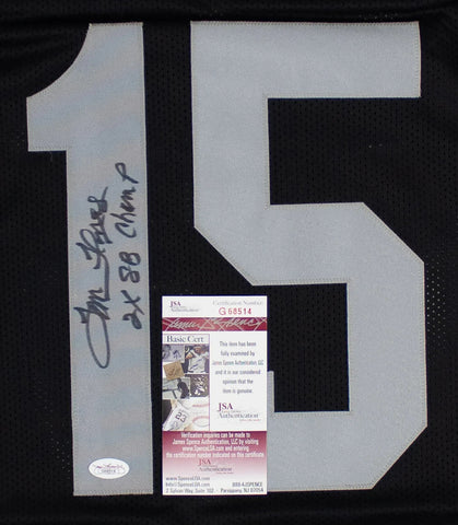 Tom Flores Signed Raiders Jersey “2x SB Champ” (JSA COA) Oakland QB (1960–1966)