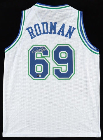 Dennis Rodman Signed Dallas Mavericks Jersey (Beckett) The Jersey the NBA Banned