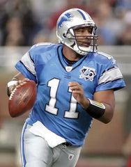 Daunte Culpepper Signed Detroit Lions Jersey (Beckett) Ex-U.C.F. Quarterback