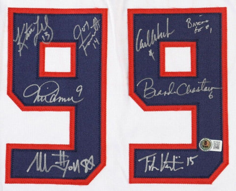 1999 USA Women's Soccer Team Jersey Signed by (8) See List (Beckett) Chastain +