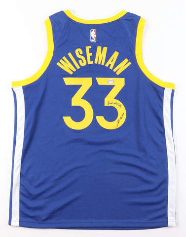 James Wiseman Signed Golden State Warriors Jersey Inscibd "2nd Overall"(PSA COA)